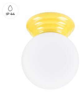 Stropné svietidlo Zori, 1x biele sklenené tienidlo, y