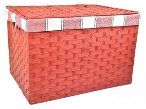 Vingo Úložný box s víkem červený Rozměry (cm): 36x25, v. 26