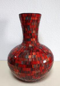 Váza TAO - červená ,45 cm, ručná práca