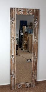 Zrkadlo BAMBOO hnedá, 170x70 cm exotické drevo, ručná práca