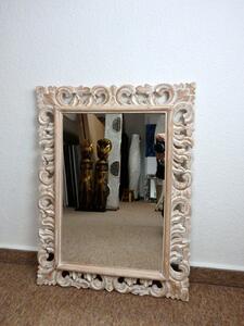 Zrkadlo LUGAR hnedá natural,exotické drevo, ručná práca, 80x60 cm