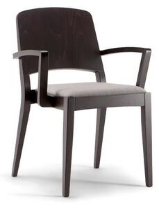 KYOTO dizajnová stolička SB pevná opierka masívne nožičky rôzne morenia látka koža