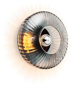 Design By Us - New Wave Optic Nástenné Svietidlo XL Smoke/Silver - Lampemesteren