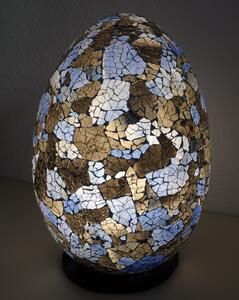 Stolná lampa modrá, 35 cm, ručná práca