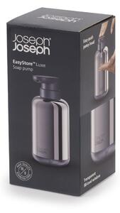 Dávkovač mydla z nehrdzavejúcej ocele v lesklo striebornej farbe 300 ml EasyStore Luxe – Joseph Joseph