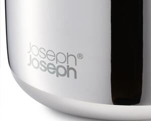 Téglik na zubné kefky z nehrdzavejúcej ocele v lesklo striebornej farbe EasyStore Luxe – Joseph Joseph