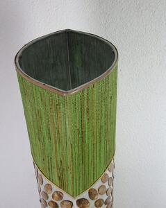 Lampa stojacia ROSA GREEN, pravá perleť, 150 cm, ručná práca