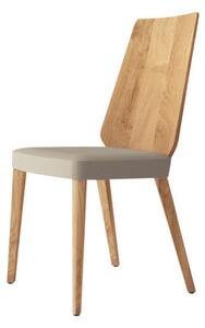 S 800 stolička drevená podnož, drevené operadlo, Hülsta