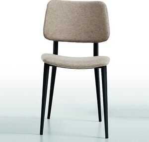 JOE SM-CU stolička čalúnená s kovovou podnožou