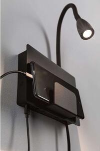 Paulmann - Halina LED Nástenné Svietidlo USB C Matt Black Paulmann - Lampemesteren
