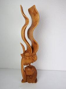 Socha BOZK , exotické drevo, ručná práca v.: 60 cm