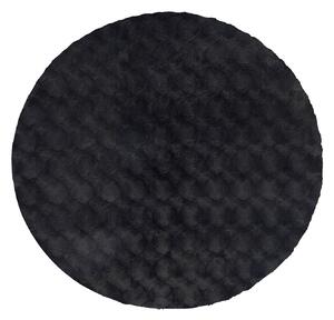 Obsession , Kusový koberec Diamond Cut 800 Anthrazit kruh, 120x120 (priemer) kruh, čierna, obývacia izba