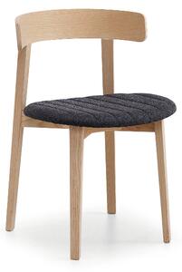 MIDJ - Drevená stolička Maya s čalúneným sedadlom