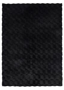 Obsession , Kusový koberec Diamond Cut 800 Anthrazit, 80x150, čierna, obývacia izba