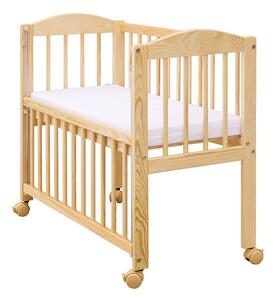 Drevko Detská postieľka k posteli Baby s odnímateľným bokom - 90 x 41 cm