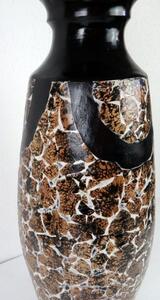 Váza SECRET , hnedá, keramika, ručná práca, 100 cm