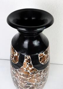 Váza SECRET , hnedá, keramika, ručná práca, 100 cm