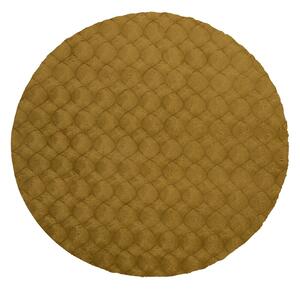 Obsession , Kusový koberec Diamond Cut 800 Honey kruh, 200x200, hnedá, obývacia izba