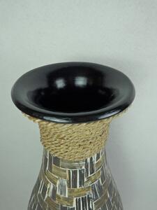 Váza NATURE 5, hnedá, keramika, ručná práca 80 cm