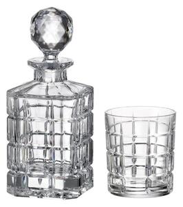 Bohemia Crystal Whisky set Timesquare 99999/11182/649 (1 karafa + 6 pohárov)