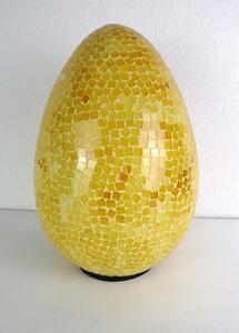 Stolná lampa ART EGG, 40 cm,žltá, ručná práca