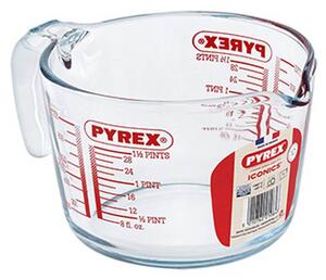 Sklenená odmerka s lievikom PYREX 1000ml