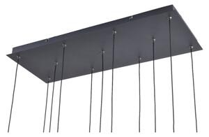 Zuma Line MD2291-11B-3BGT - LED závesný luster na lanku NELSON 11xLED/3W/230V čierna