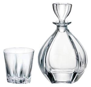 Bohemia Crystal Whisky set Laguna 99999/9/99K88/81 (set 1 karafa + 6 pohárov)