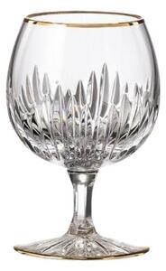 Bohemia Crystal ručne brúsené poháre na brandy Prisma Line Gold 150ml (set po 2ks)
