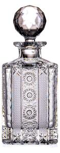 Bohemia Crystal Ručne brúsená fľaša na whisky, rum a pálenku Iris 800ml