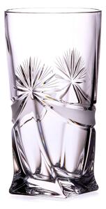 Bohemia Crystal Ručne brúsené poháre na vodu, nealko a koktail Mašľa 350ml (set po 6ks)