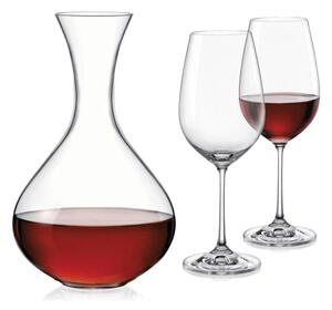 Bohemia Crystal Set na víno Viola (set 1 karafa +2 poháre)