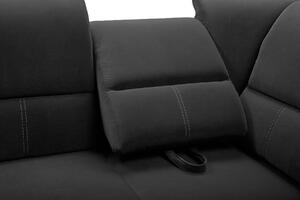 Rohová sedačka Dina (čierna) (L). Vlastná spoľahlivá doprava až k Vám domov. 1031664