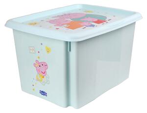 Plastový úložný box s vekom KEEEPER 30l Peppa Pig