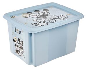 Plastový úložný box s vekom KEEEPER 30l Mickey