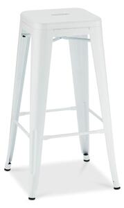 Biele kovové barové stoličky v súprave 2 ks 76 cm Korona – Furnhouse