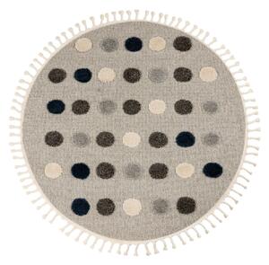 Obsession , Detský kusový koberec My Fano 394 Dots kruh, 133x133, viacfarebná, detská izba