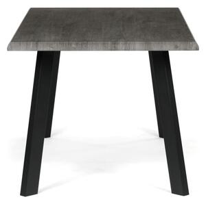 Jedálenský stôl HT-F4516 GREY sivý dub / čierne nohy