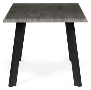 Jedálenský stôl HT-F4516 GREY sivý dub / čierne nohy
