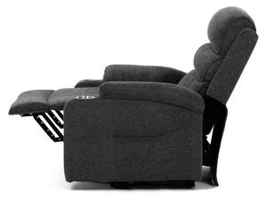 Polohovacie kreslo sivé, elektrické TV-S8348 GREY2