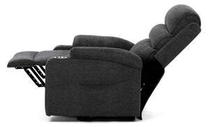 Polohovacie kreslo sivé, elektrické TV-S8348 GREY2