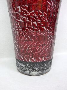 Váza RONA červená, keramika, ručná práca, 80 cm