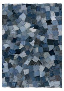 Obsession , Ručne všívaný kusový koberec My Denim Pocket 465 Blue, 80x150, modrá, chodba / predsieň