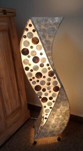 Stojacia lampa WAWE z pravej perlete 150 cm