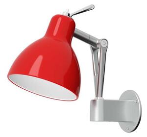 Rotaliana - Luxy W0 Nástenné Svietidlo Aluminium s Red - Lampemesteren