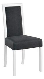 Jedálenská stolička ROMA 3 Biela Tkanina 23X