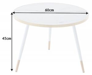 Konferenčný stolík Paris 60cm biely