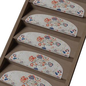 Nášľapy na schody v súprave 16 ks 20x65 cm Floral Path – Vitaus