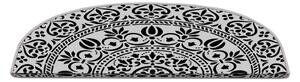 Čierno-biele nášľapy na schody v súprave 16 ks 20x65 cm Anatolian Lace – Vitaus