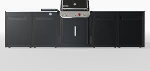 Záhradná kuchyňa Weber 5 - štyri moduly, Genesis s bočným horákom